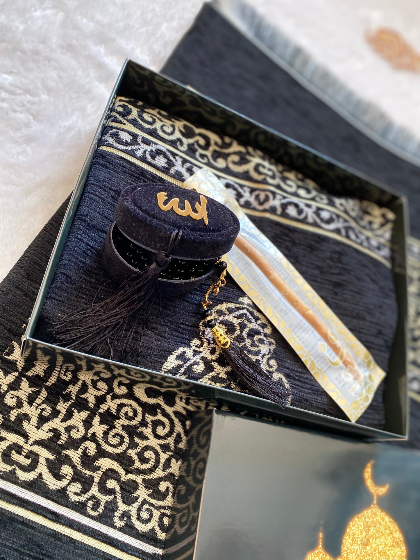 Kaba Design Prayer Mat Ramadan Gift Set