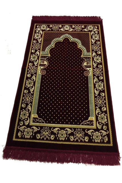 Plush Velvet Islamic Prayer Mat